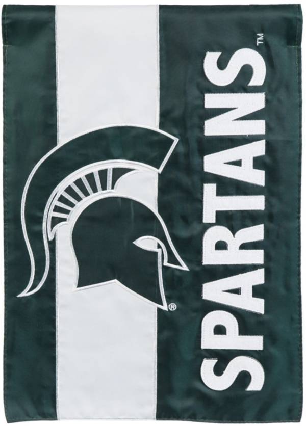 Evergreen Michigan State Spartans Embellish Garden Flag