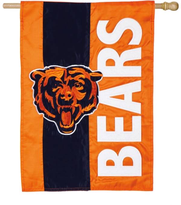 Evergreen Chicago Bears Embellish House Flag