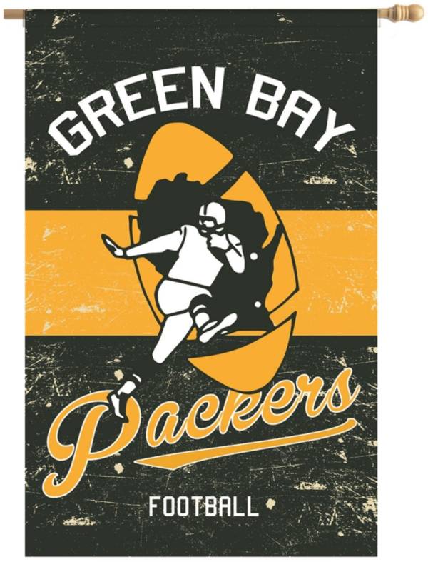 Evergreen Green Bay Packers Vintage House Flag