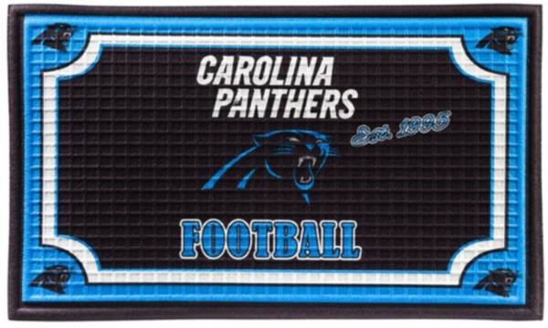 Evergreen Carolina Panthers Embossed Door Mat