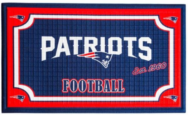 Evergreen New England Patriots Embossed Door Mat