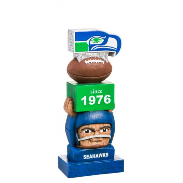 Evergreen Seattle Seahawks Vintage Tiki Totem