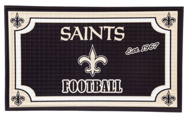 Evergreen New Orleans Saints Embossed Door Mat