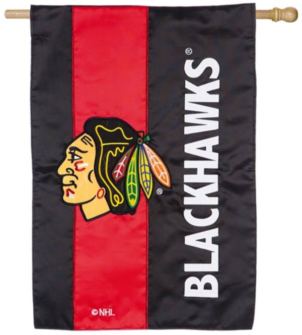 Evergreen Chicago Blackhawks Embellish House Flag