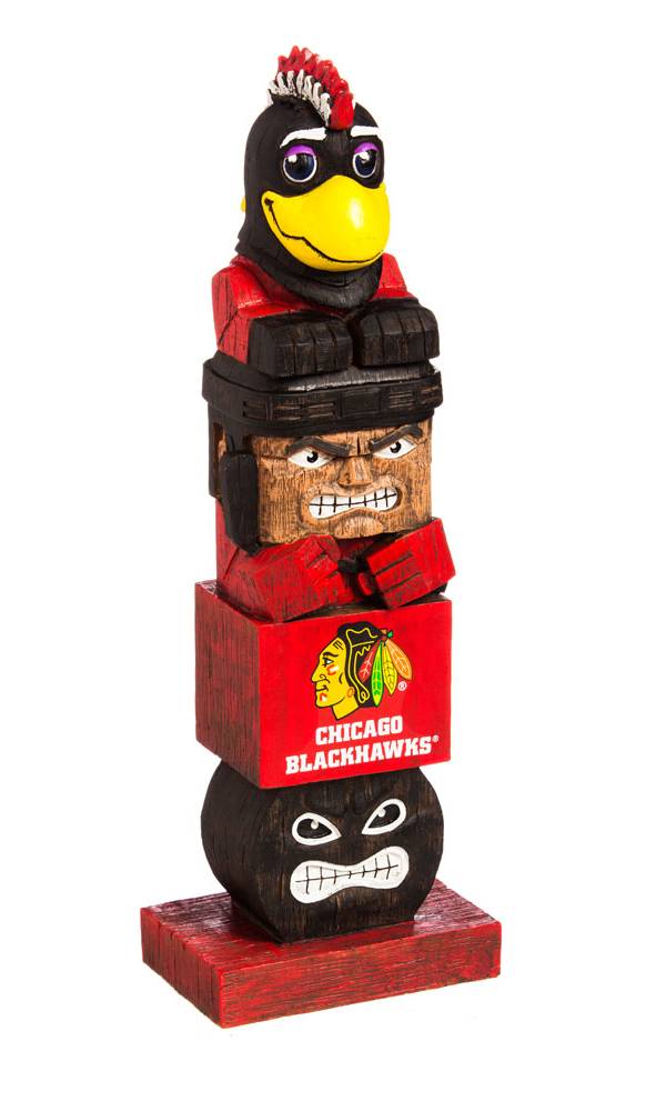 Evergreen Chicago Blackhawks Tiki Totem