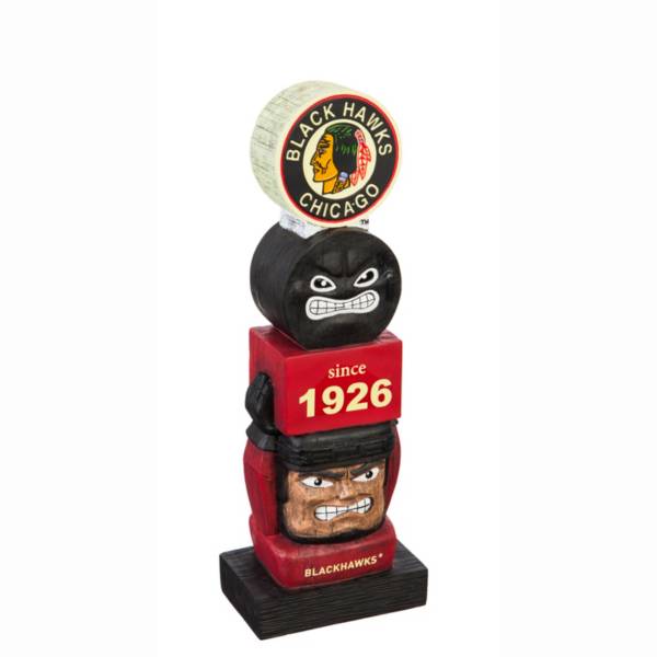 Evergreen Chicago Blackhawks Vintage Tiki Totem