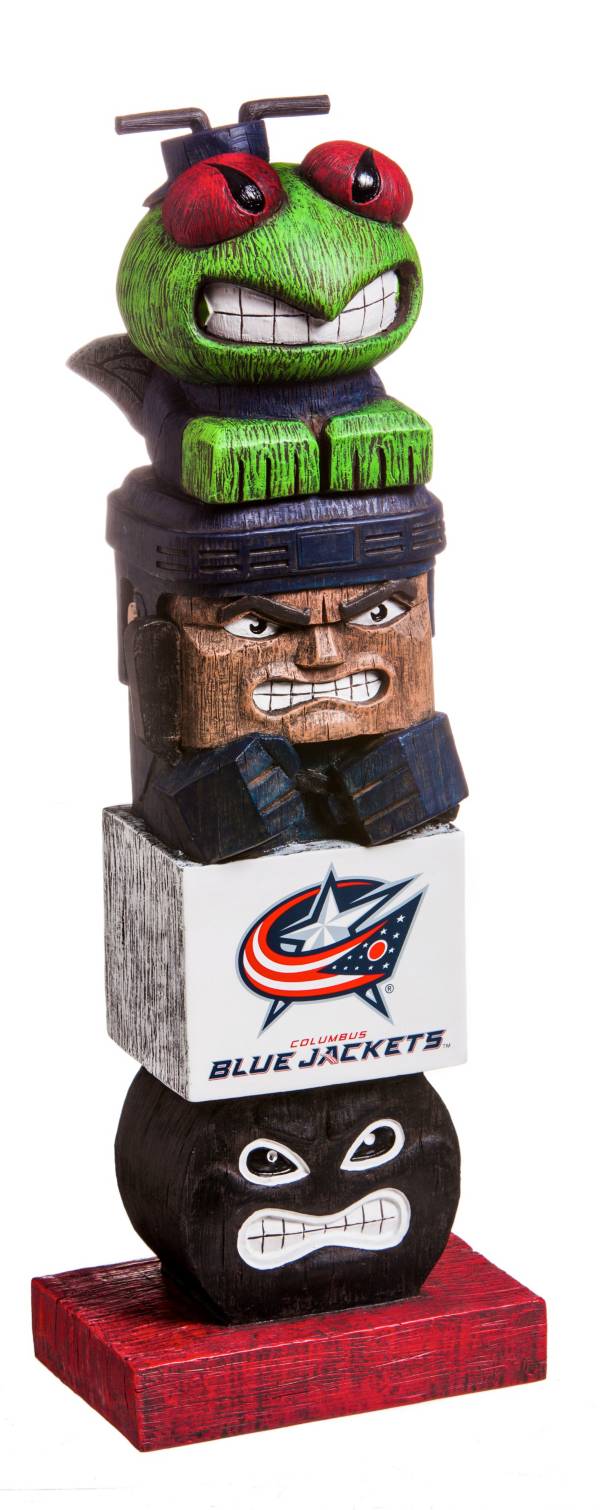 Evergreen Columbus Blue Jackets Tiki Totem