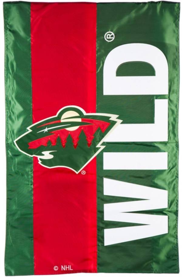 Evergreen Minnesota Wild Embellish House Flag