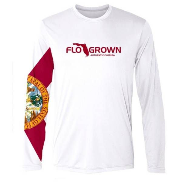 Flogrown Men's Flag Sleeve Performance Long Sleeve T-Shirt