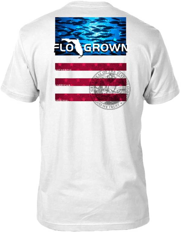 FloGrown Men's Fish School USA T-Shirt product image