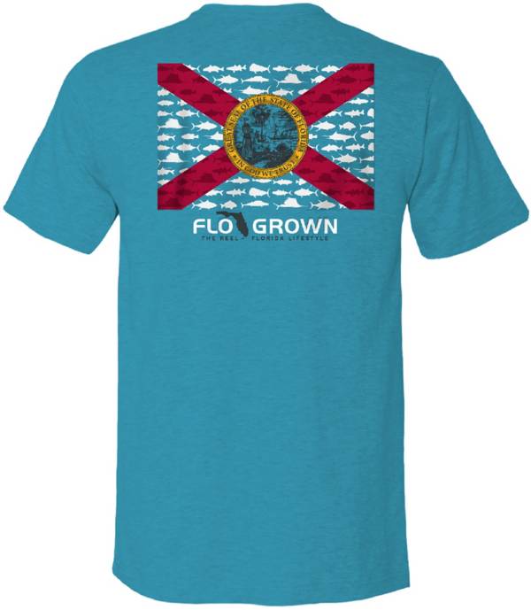 FloGrown Men's Multi Fish Flag Graphic T-Shirt product image