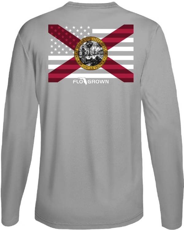 Flogrown Men's Florida Flag Long Sleeve T-Shirt