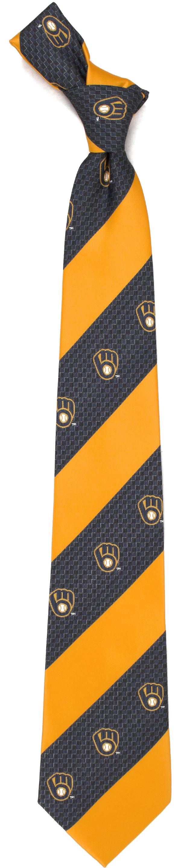 Eagles Wings Milwaukee Brewers Geo Stripe Necktie