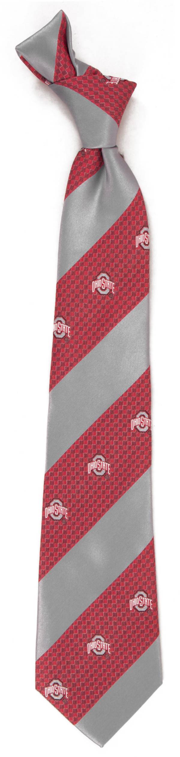 Eagles Wings Ohio State Buckeyes Geo Stripe Necktie