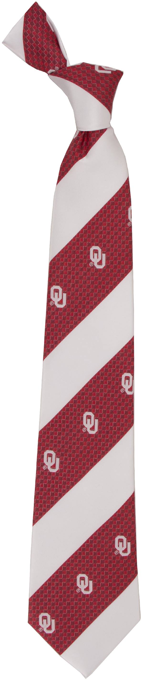 Eagles Wings Oklahoma Sooners Geo Stripe Necktie