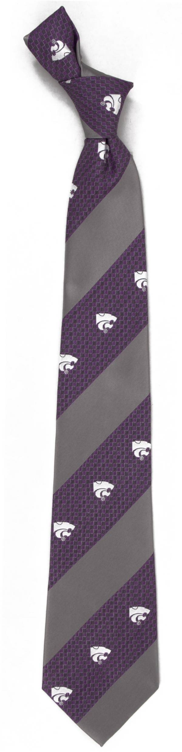 Eagles Wings Kansas State Wildcats Geo Stripe Necktie