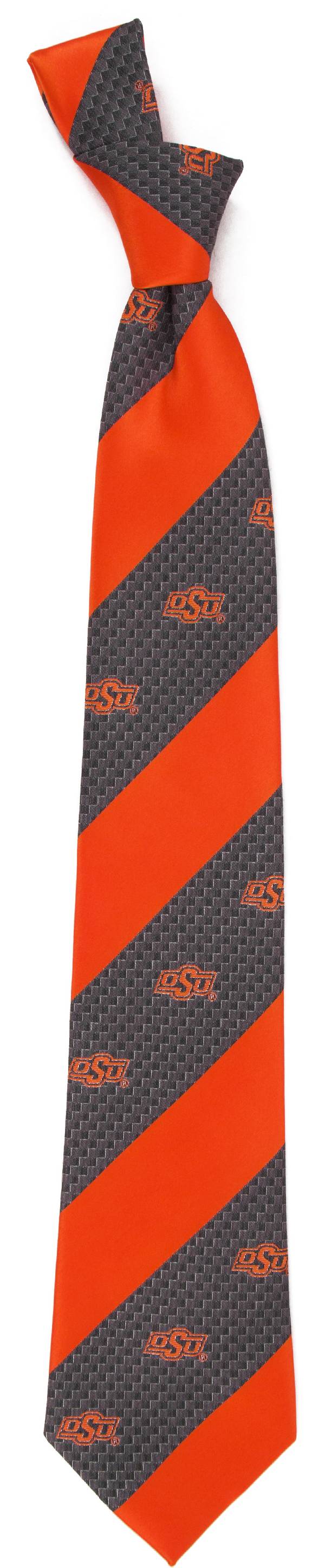 Eagles Wings Oklahoma State Cowboys Geo Stripe Necktie