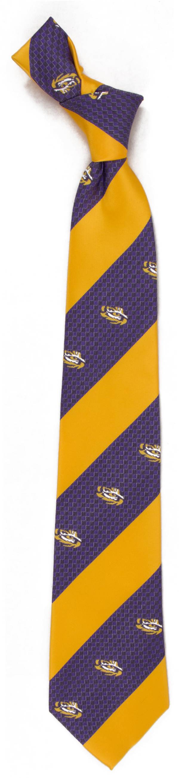 Eagles Wings LSU Tigers Geo Stripe Necktie