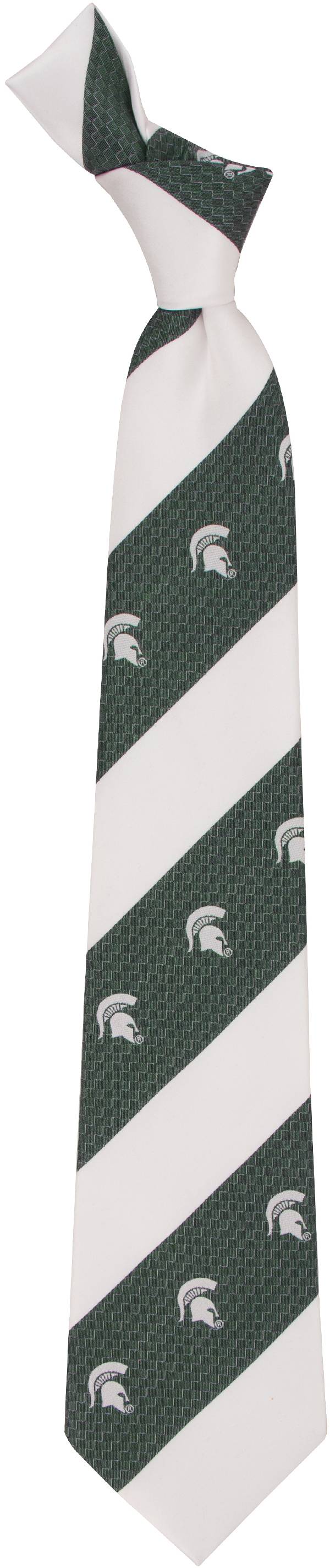 Eagles Wings Michigan State Spartans Geo Stripe Necktie