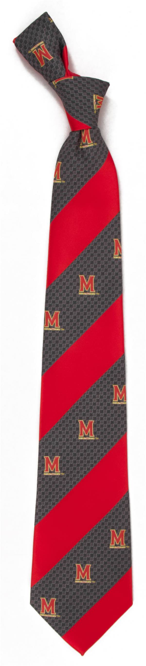 Eagles Wings Maryland Terrapins Geo Stripe Necktie