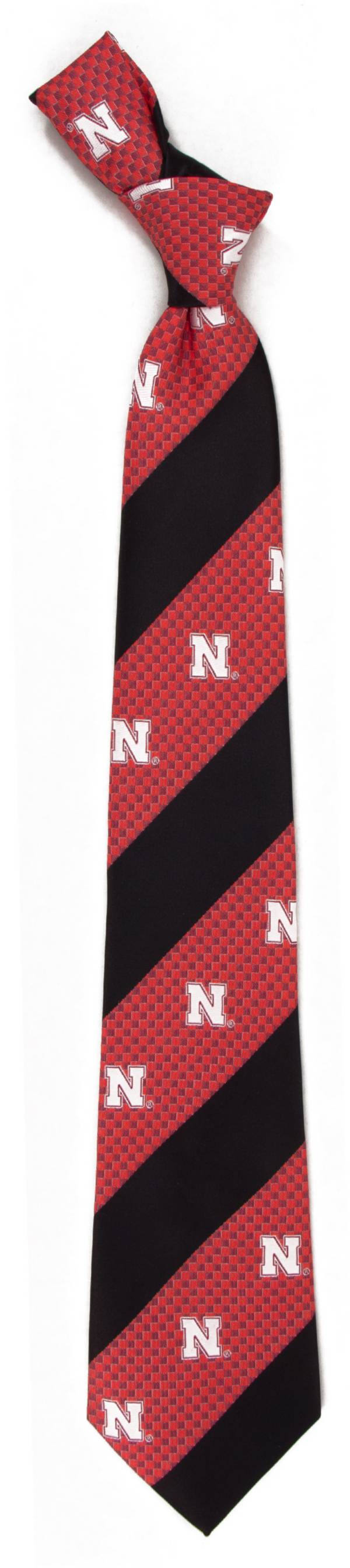 Eagles Wings Nebraska Cornhuskers Geo Stripe Necktie