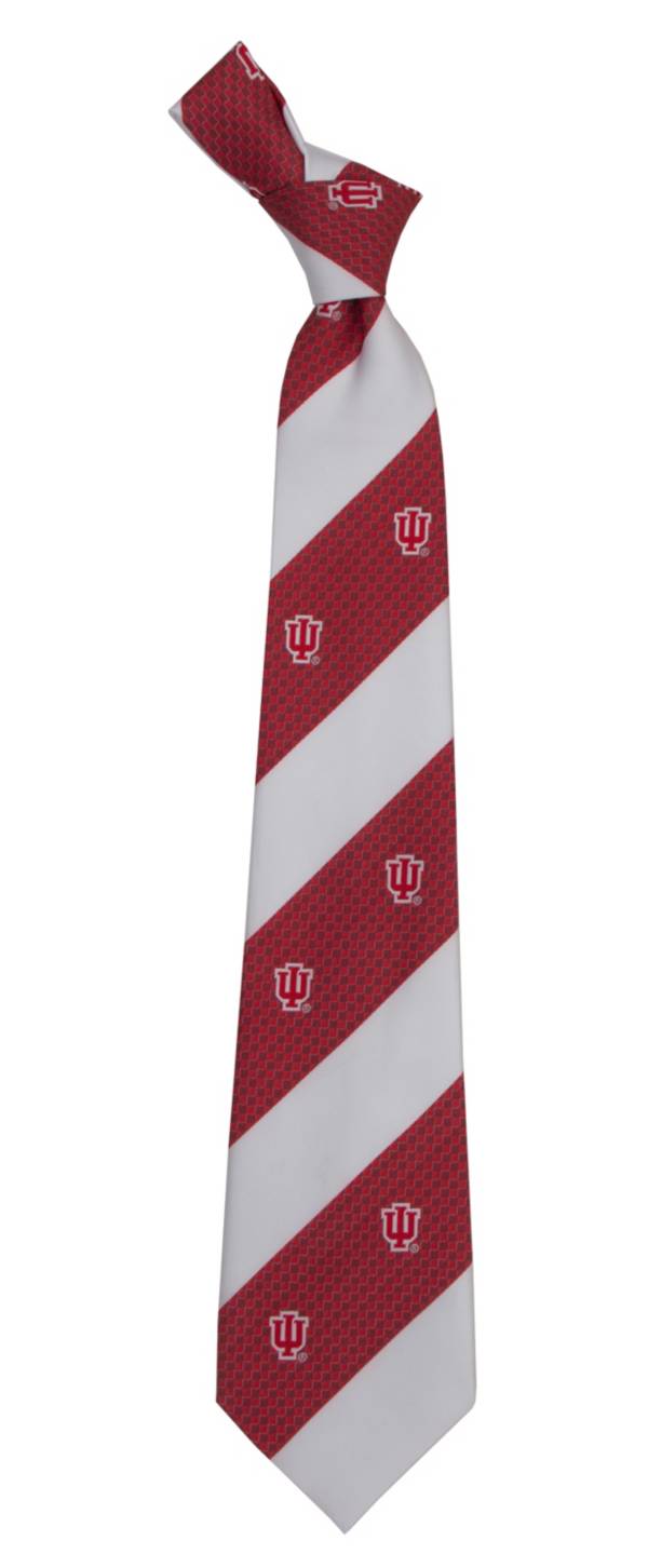 Eagles Wings Indiana Hoosiers Geo Stripe Necktie