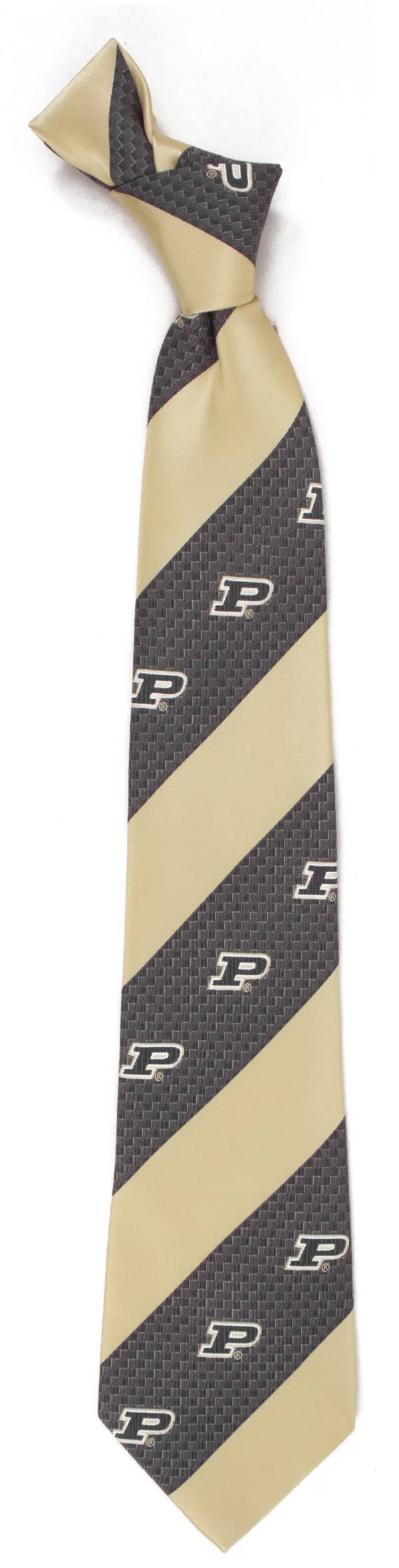 Eagles Wings Purdue Boilermakers Geo Stripe Necktie