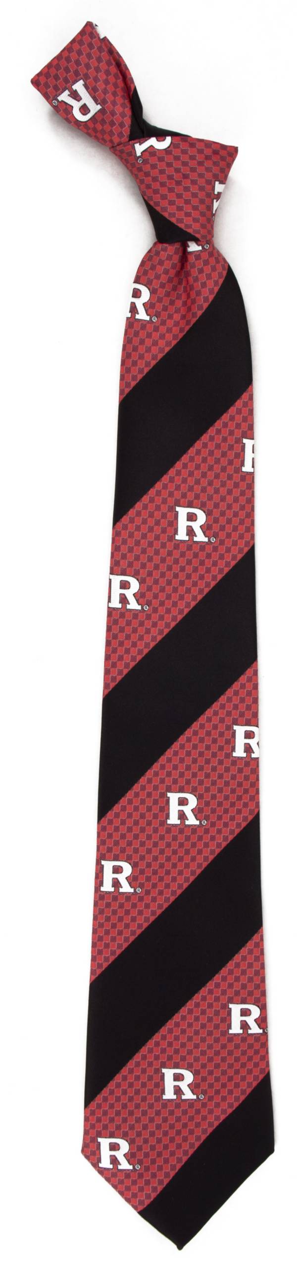 Eagles Wings Rutgers Scarlet Knights Geo Stripe Necktie