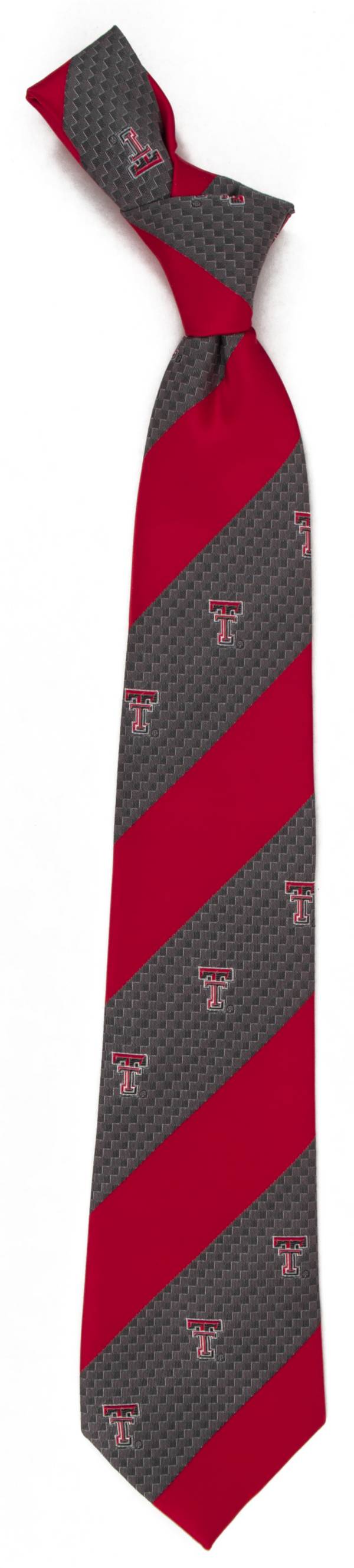 Eagles Wings Texas Tech Red Raiders Geo Stripe Necktie