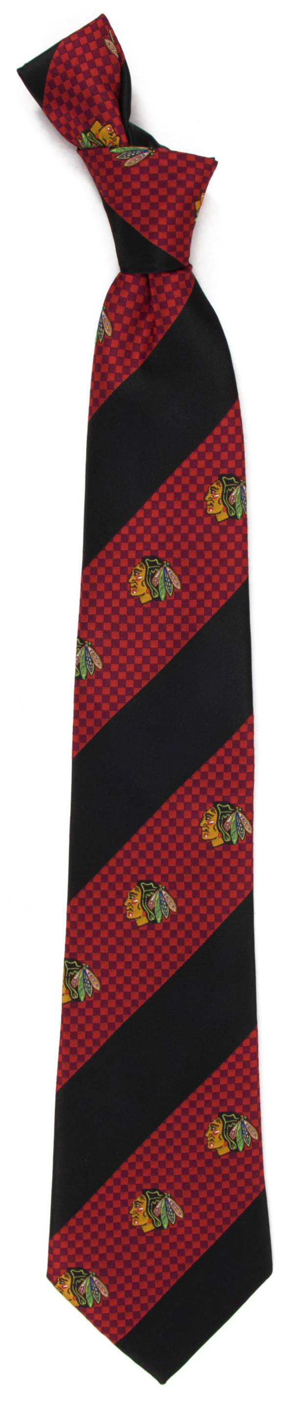 Eagles Wings Chicago Blackhawks Geo Stripe Necktie