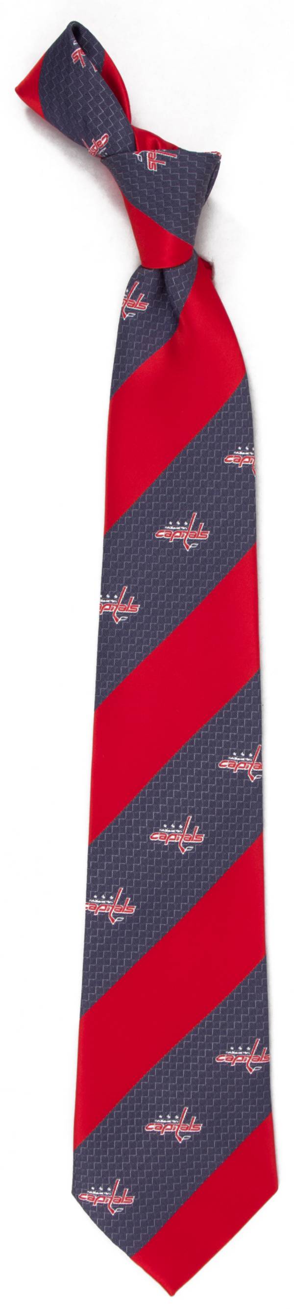 Eagles Wings Washington Capitals Geo Stripe Necktie