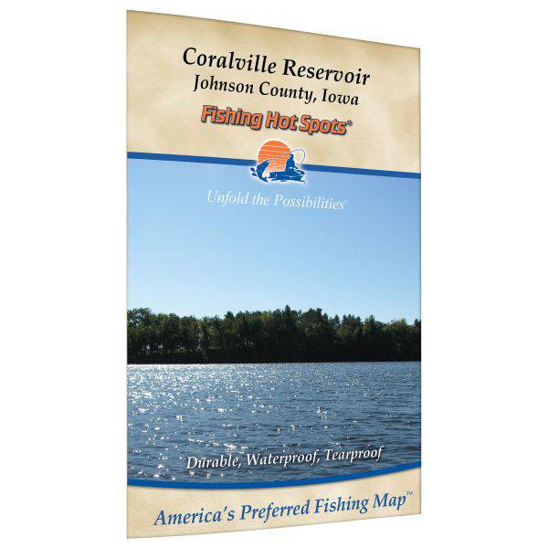 Fishing Hot Spots Coralville Reservoir Fishing Map