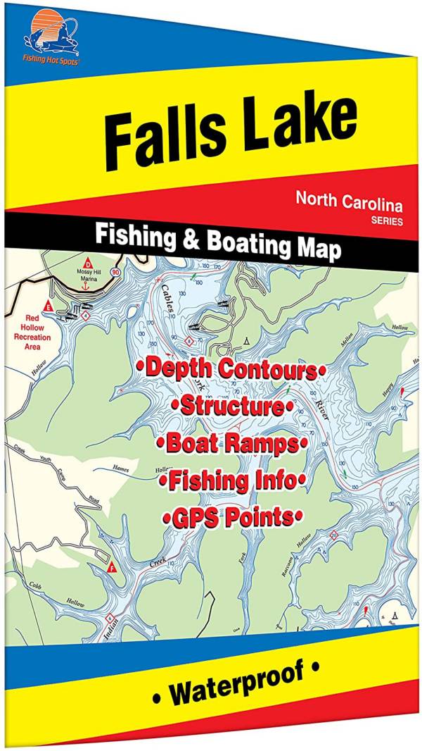 Fishing Hot Spots Falls Lake Fishing Map