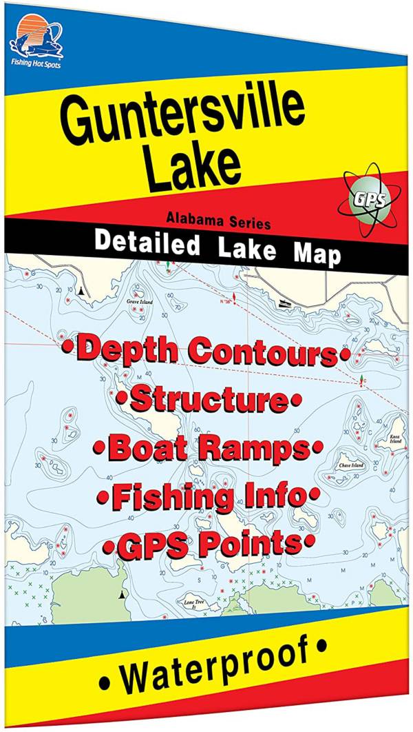 Fishing Hot Spots Guntersville Lake Fishing Map