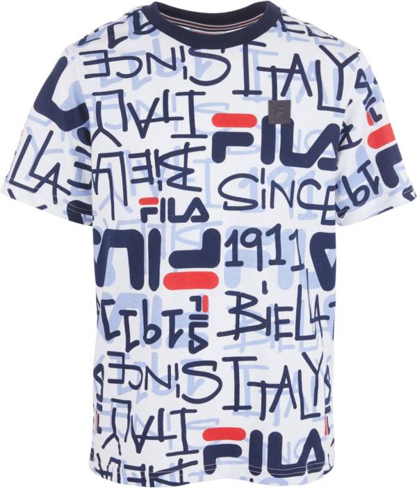 FILA Boys' Luigui Short Sleeve Graphic T-Shirt