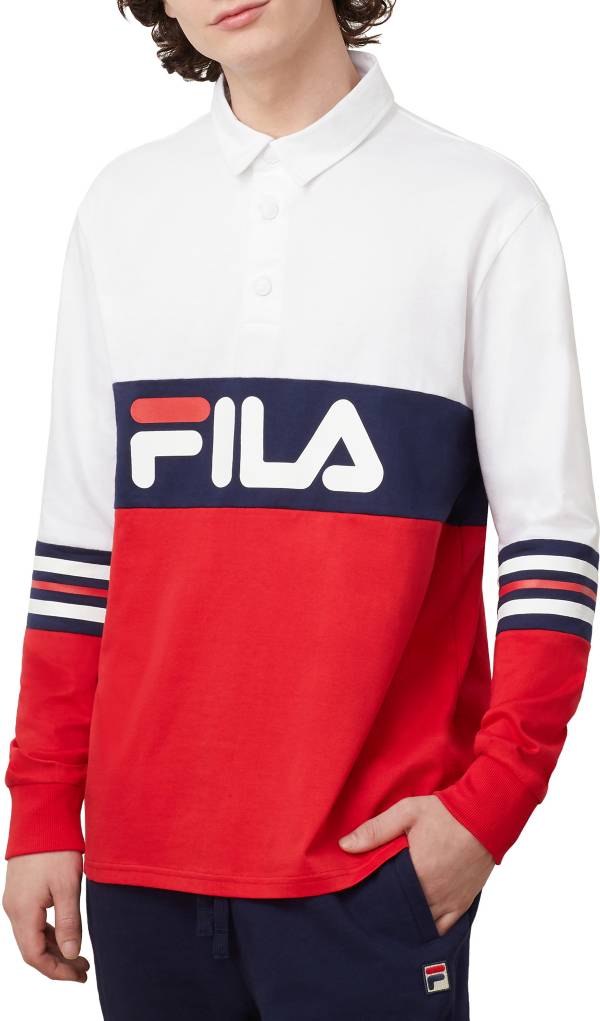 FILA Men's Syd Long Sleeve Polo