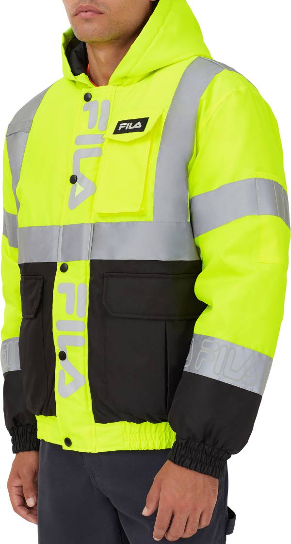 FILA Adult High Visibility Hooded Bomber Jacket
