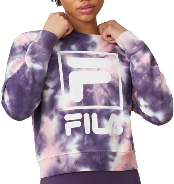 FILA Women's Ashley Tie Dye Crewneck Sweatshirt