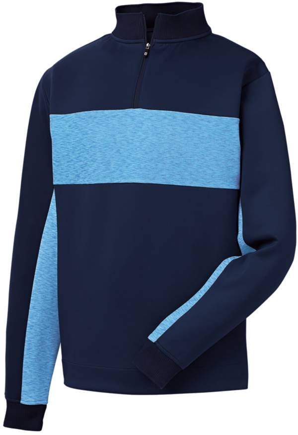 FootJoy Men's Double Jersey Pieced 1/4 Zip Golf Pullover