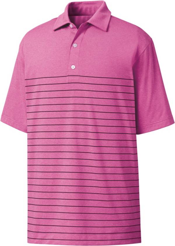 FootJoy Men's Heather Lisle Engineered Pinstripe Golf Polo