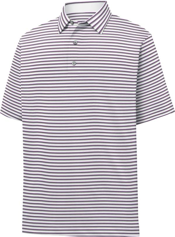 FootJoy Men's Lisle Classic Stripe Short Sleeve Golf Polo product image