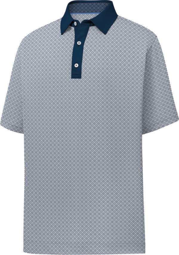 FootJoy Men's Lisle Foulard Print Short Sleeve Golf Polo