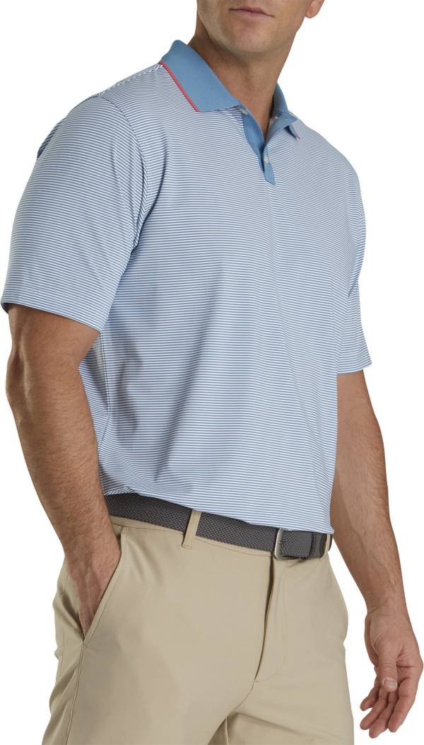 FootJoy Men's Lisle Ministripe Golf Polo