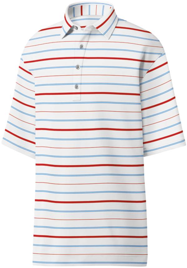 FootJoy Men's Lisle Multi Stripe Golf Polo