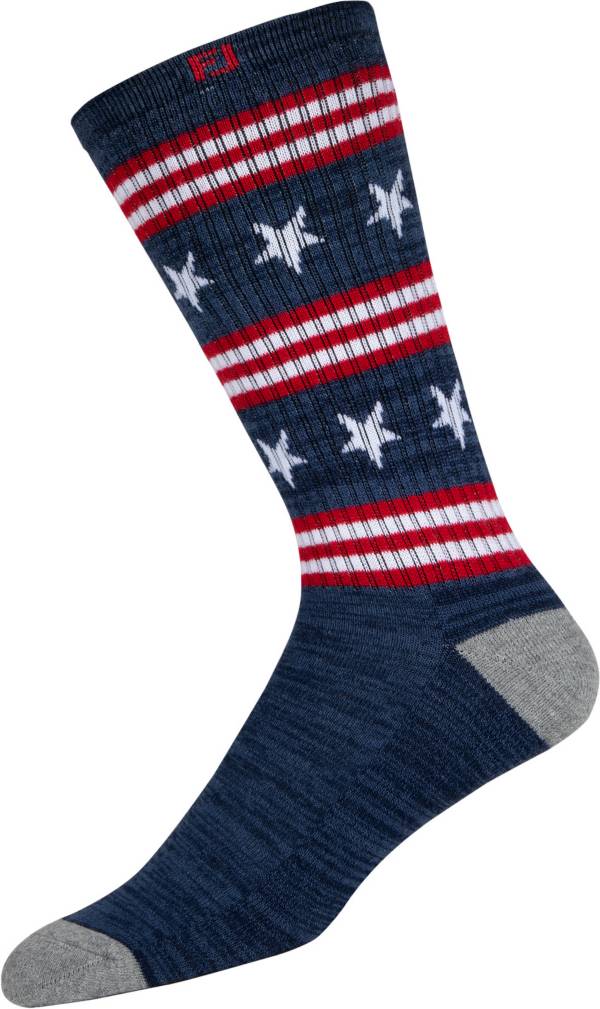 Footjoy Men's ProDry Patriotic Crew Golf Socks
