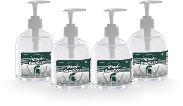 Fanmats Michigan State Spartans 16 oz. Pump Top Hand Sanitizer – 4 Pack