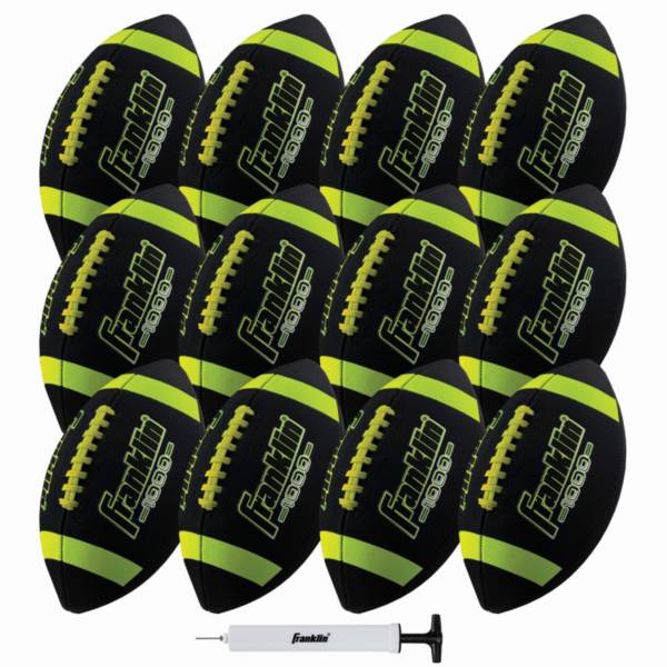 Franklin Grip Rite 100 Junior Football 12 Pack