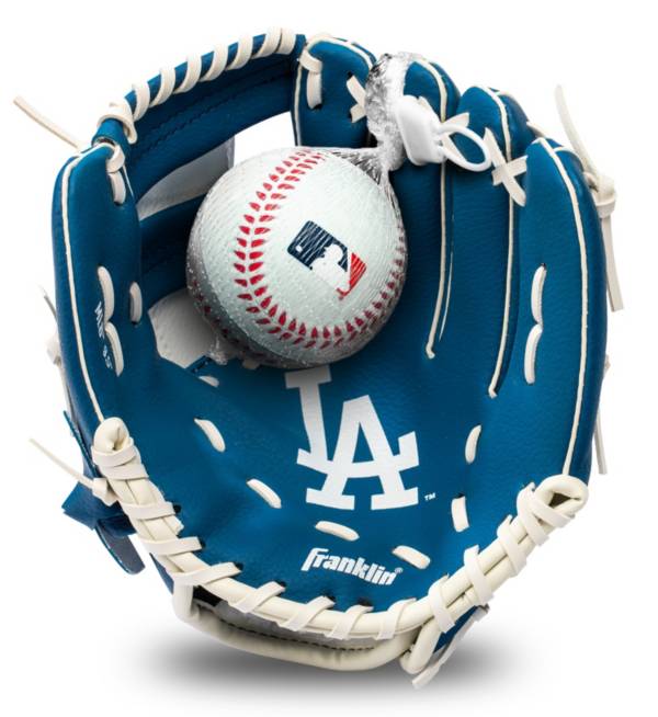 Franklin Youth Los Angeles Dodgers Teeball Glove and Ball Set