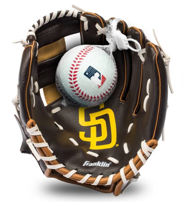 Franklin Youth San Diego Padres Teeball Glove and Ball Set