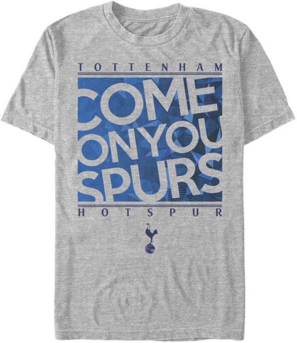 Fifth Sun Men's Tottenham Hotspur Grey Come on Spurs T-Shirt